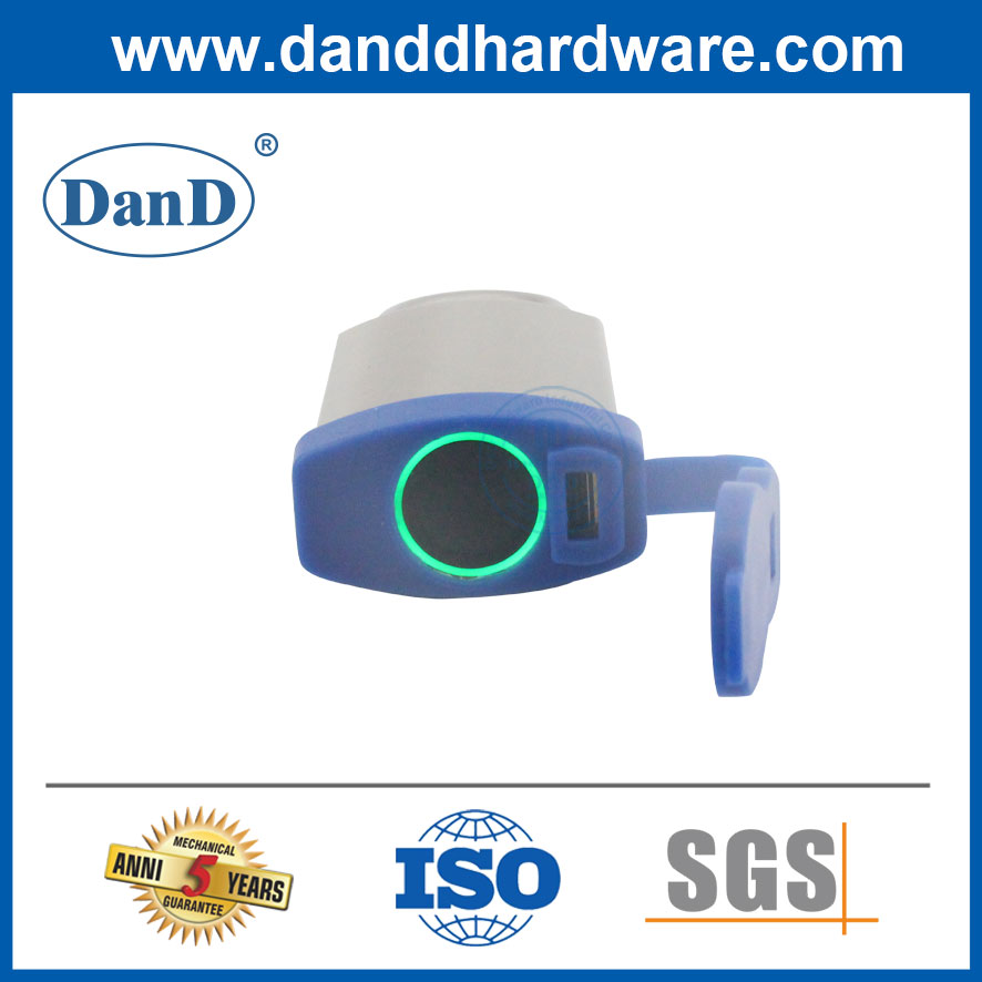 Hohe Sicherheit weit verbreitete schlüssellose USB-Ladungsanschluss 40 mm Fingerabdruck Vorhängeschlosstypen-DDPL012