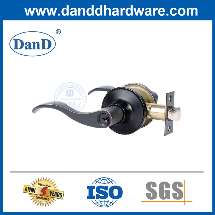 Security Lockset Matte Black Standard Duty Lever Lockset Hardware-DDLK024