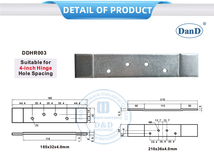 4 Zoll Scharnierlochabstand
