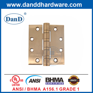 Ss Scharnier Satin Rose Golden BHMA Grad 1 Brand bewertet Tür Hinge-DDSS001-Ansi-1-4.5x4x4.6