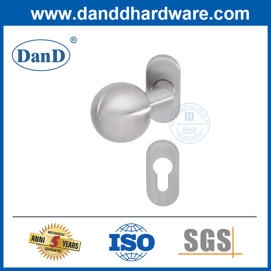 Schmaler Rahmen Edelstahl Comercial Door Lock Griff Knob-ddnh004