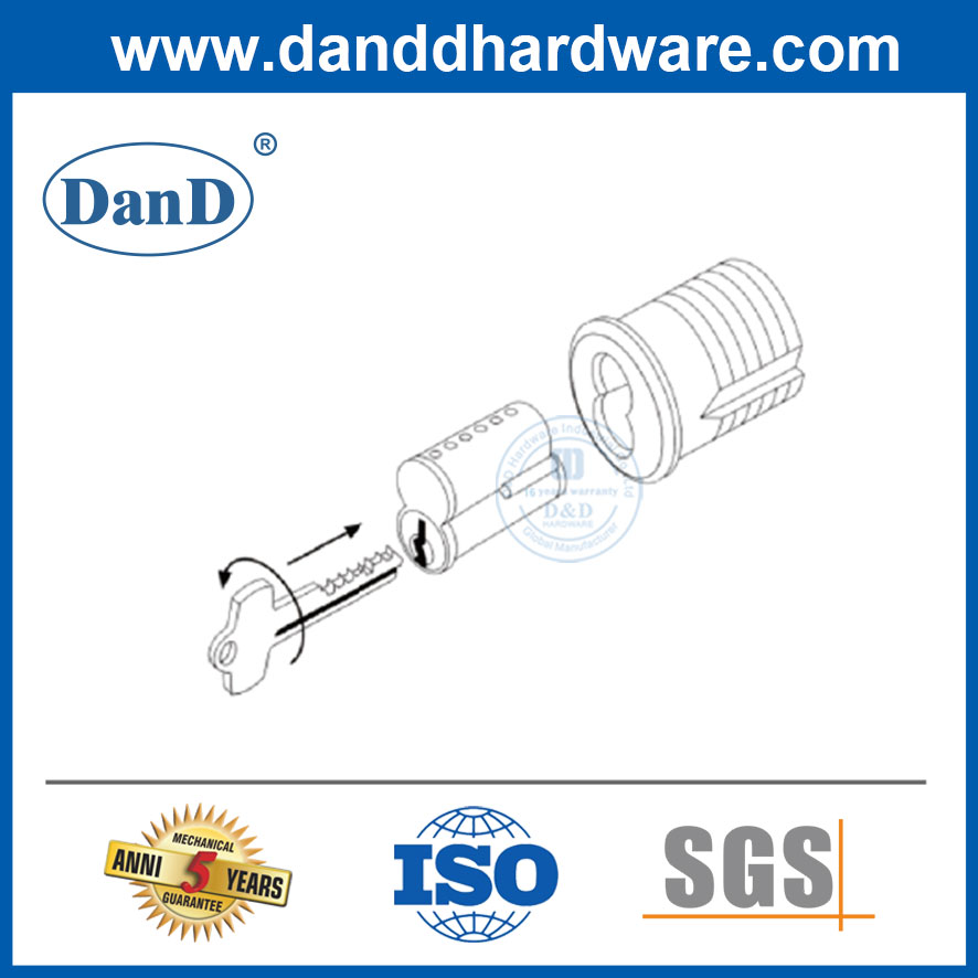 Randzylinder austauschbarer Kerngehäuse SFIC-Gehäuseverriegelungszylinder für Lock-DDLC016