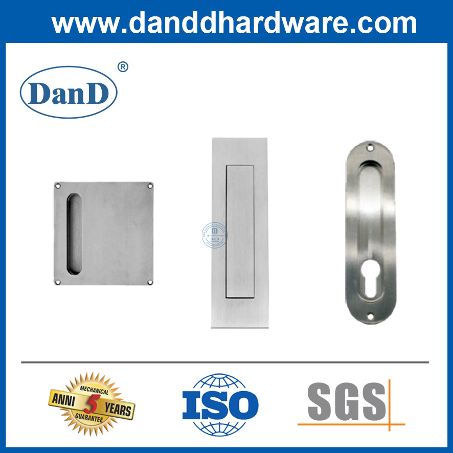 Zeitgenössischer rostfreier Stahlrunde Flush-Tür Pull-DDFH011-B