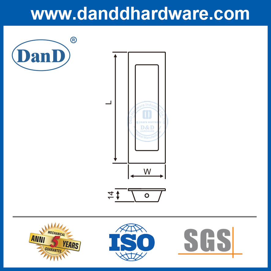 Schwarze Möbelhardware zieht Edelstahl Küchenschränke Pulls-Ddfh009-B