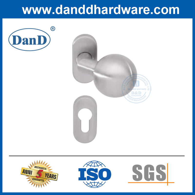 Schmaler Rahmen Edelstahl Comercial Door Lock Griff Knob-ddnh004
