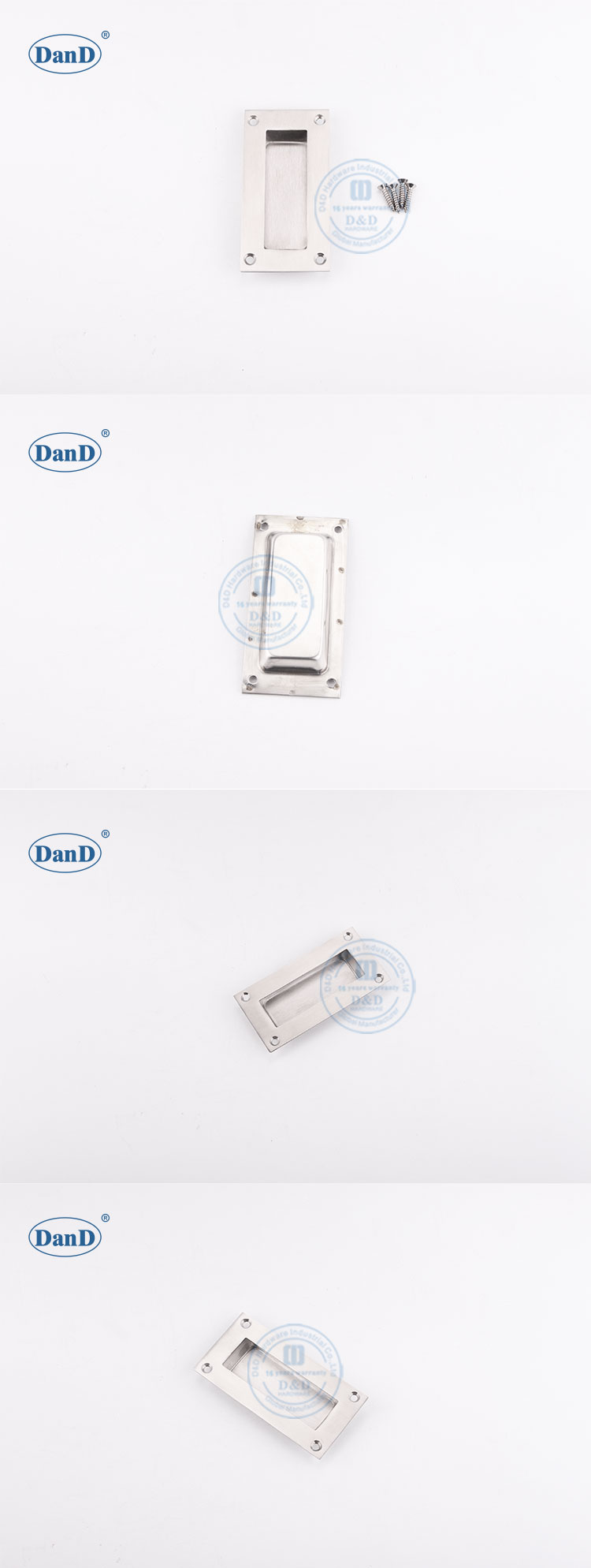 Edelstahl -Flush -Griff