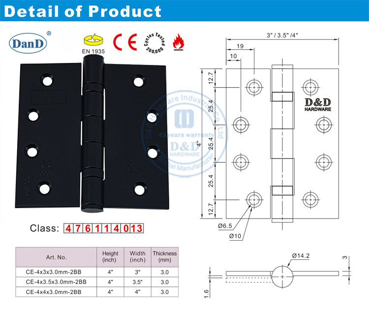 Schwarzes T&uuml;rscharnier