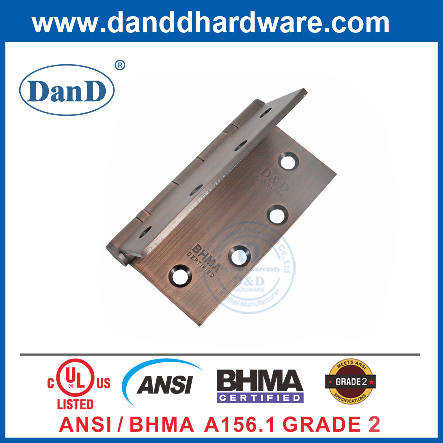 BHMA Grad 2 antike Kupfer kommerzielle Haustür SS Hinge-DDSS001-Ansi-2-4.5x4.5x3.4