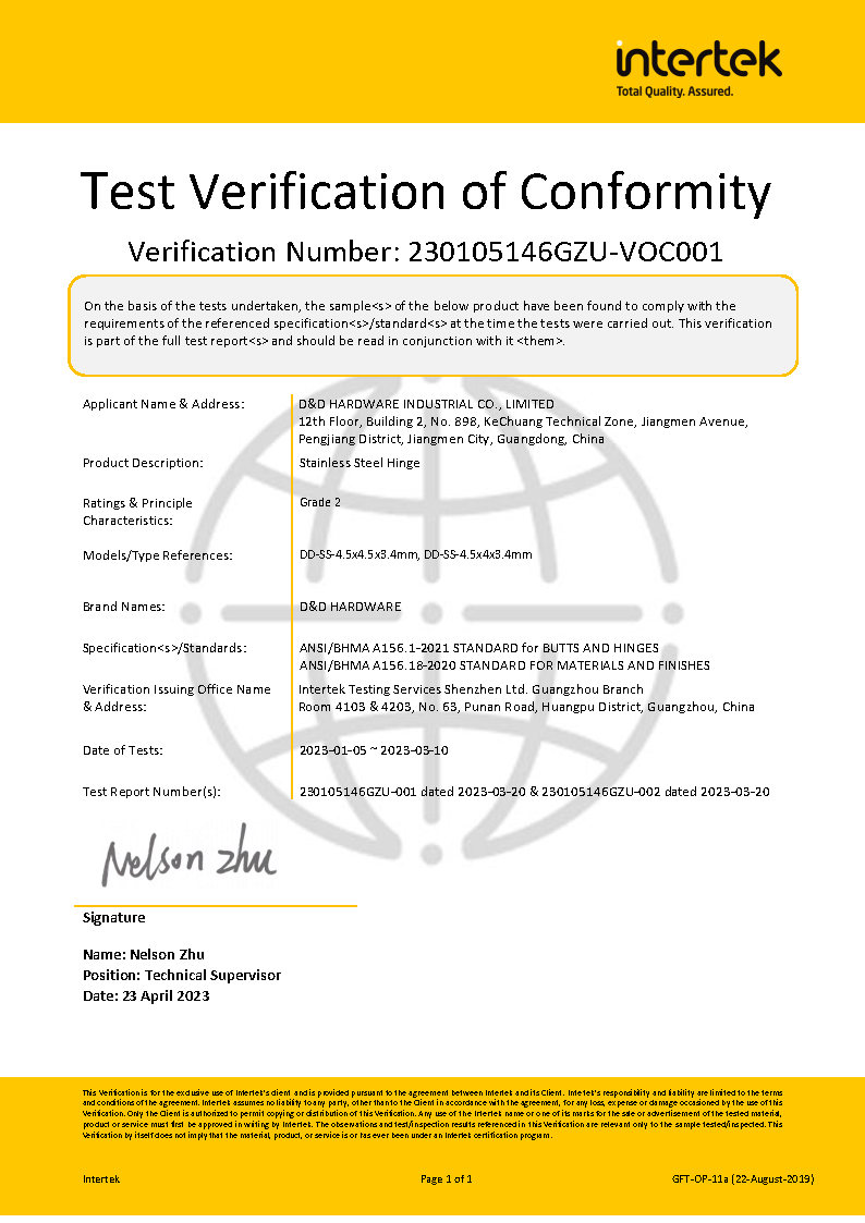 BHMA -T&uuml;rscharnier