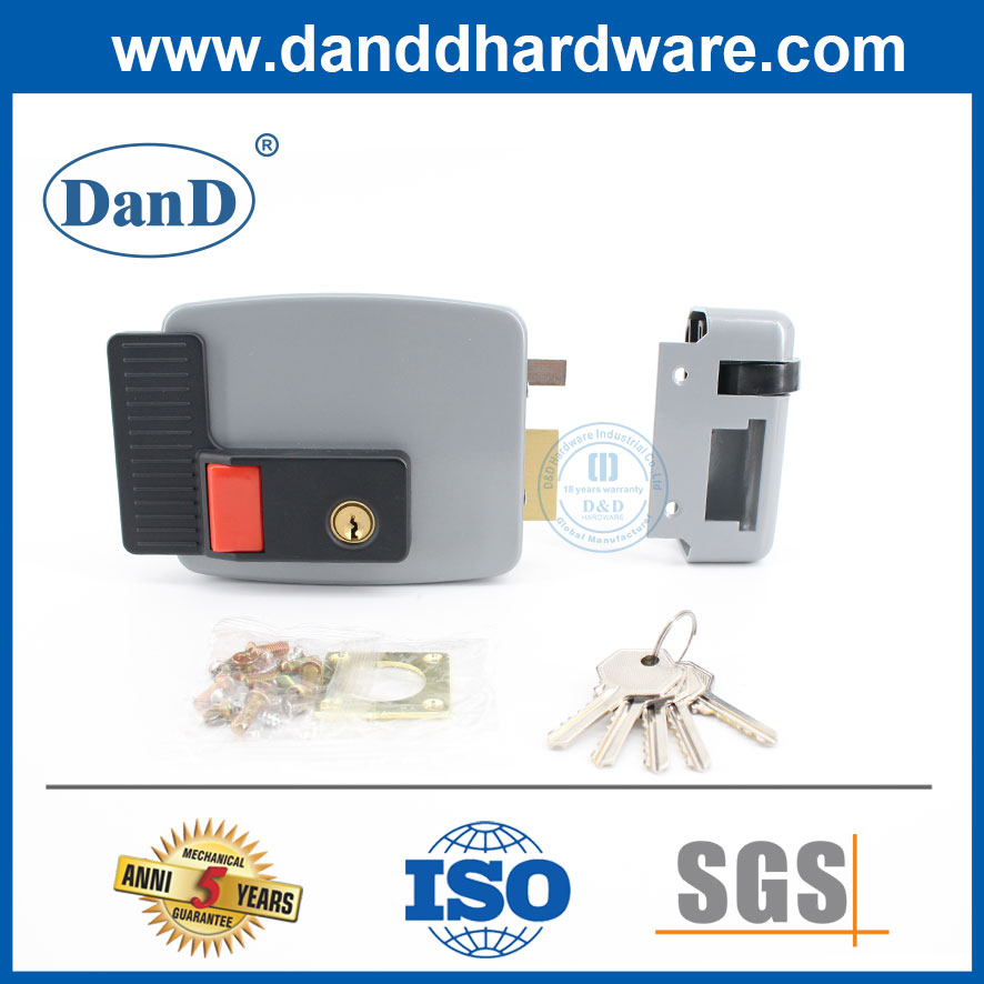 China Hersteller Sicherheitstor Schloss Messing Zylindertür Rim Lock-Ddrl034