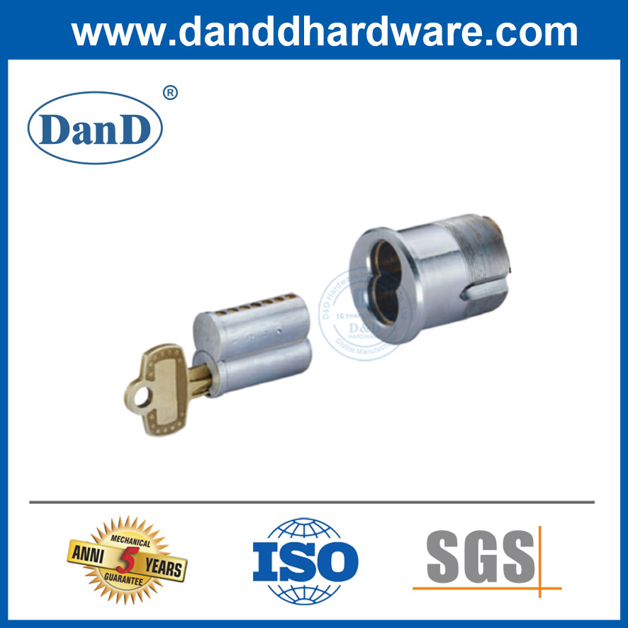 Rim Zylinder Festkörper-Messing-Hardware Hardware Rim Lock Knopf Hebel Zylinder-DDLC017