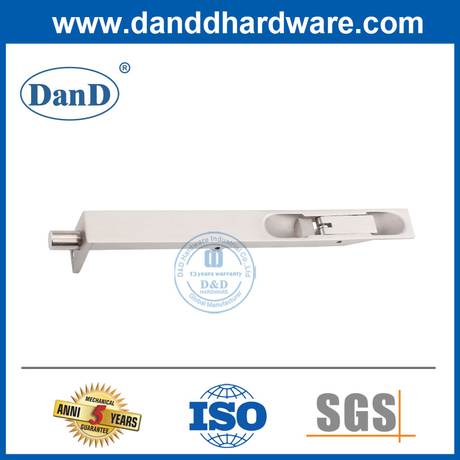 Edelstahl schwere Flush-Bolzen für hölzerne Tür-DDB001