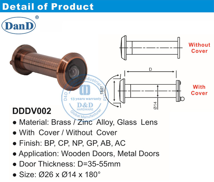 Weitwinkel -T&uuml;r -Guckloch