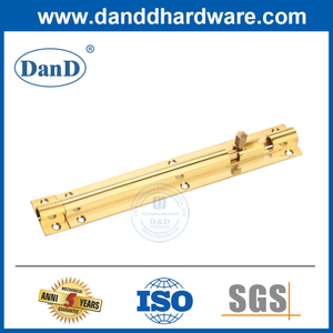 Messing Quadratschelbarer Flachturmschraube 6 Zoll Gold Schloss Hersteller-DDB016