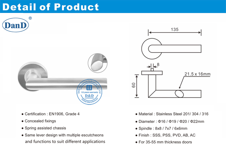 Durchgangst&uuml;rgriffe-D und D-Hardware