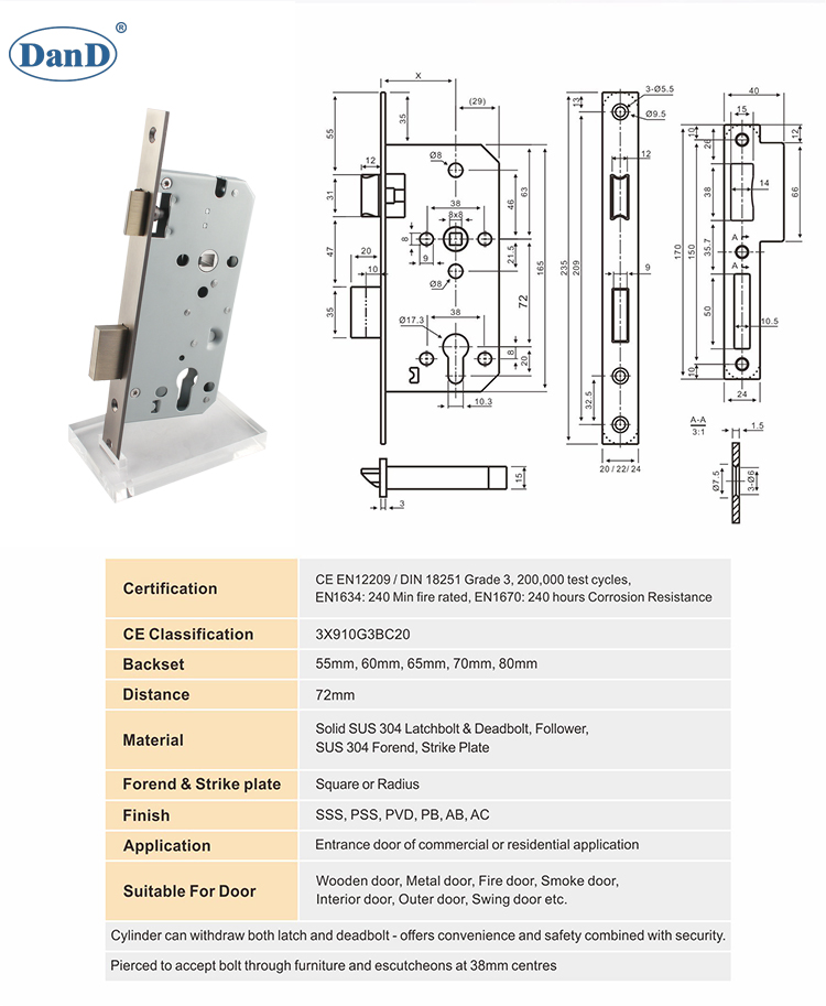 Antike Hardware f&uuml;r Messing-Europ&auml;ische Lock-D- und D-Hardware