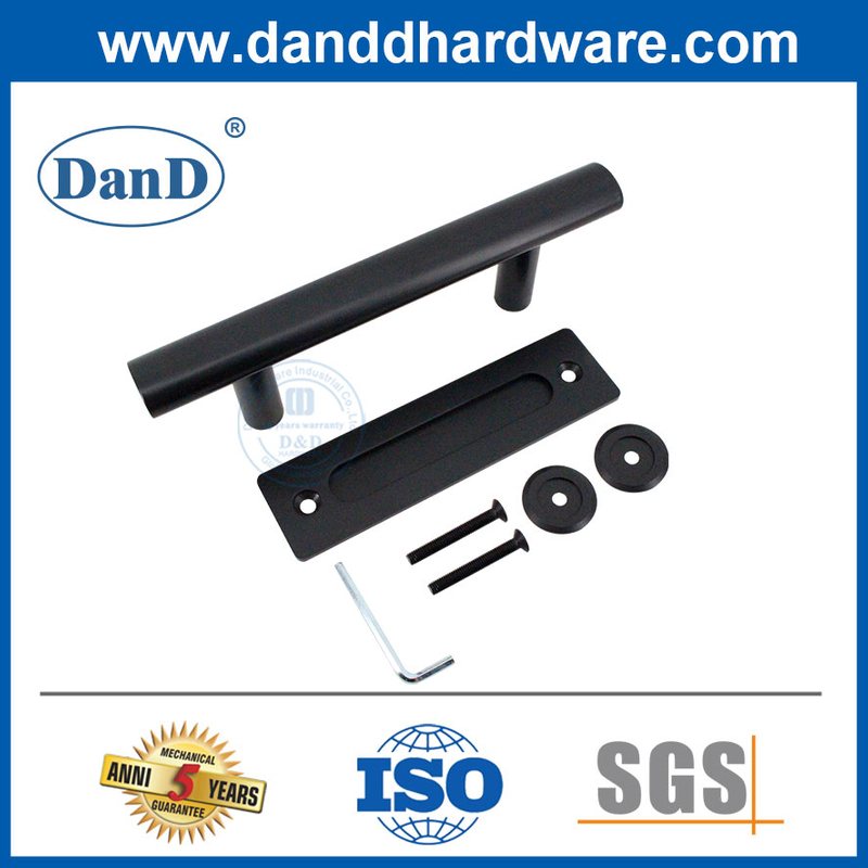 Innensterntür-Hardware Edelstahl Schwarzer Scheunentür Griffdbd101