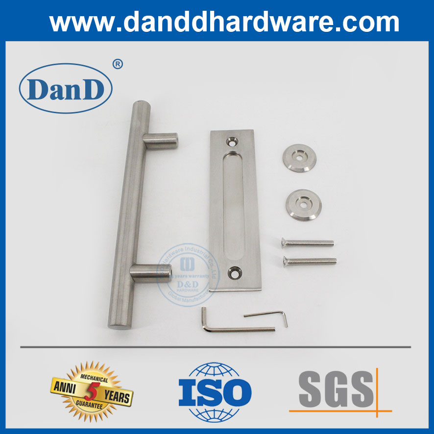 Satin Edelstahl Schiebetür Hardware Doppelseite Handle-DDBD102