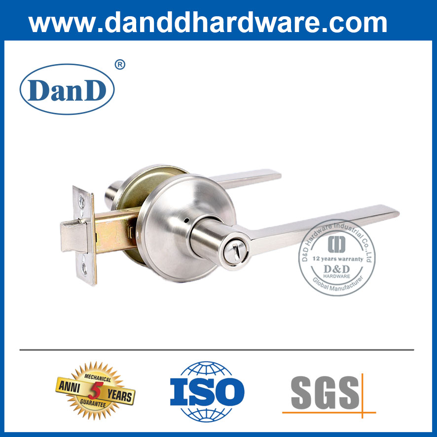 Zinklegierung Badezimmer Datenschutz Türhebel Lockset-DDLK014