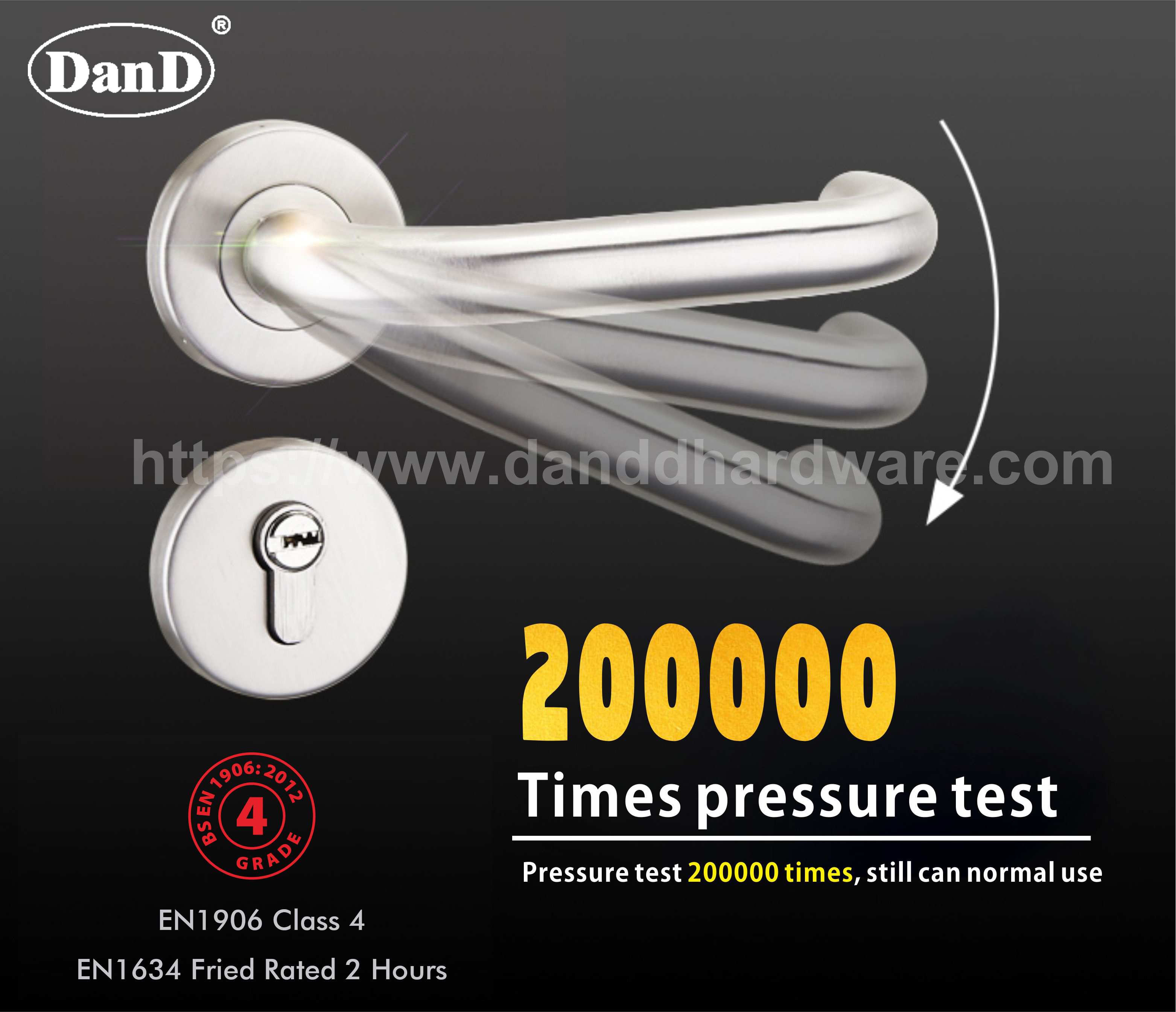 Hardware aus Edelstahl.