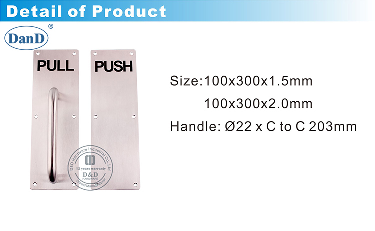 Griff mit Teller-D- und D-Hardware ziehen