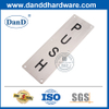 Edelstahl-Wand-montierter quadratischer Typ Push-Platte-DDSP004
