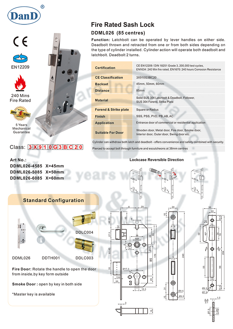Au&szlig;ent&uuml;r Lock-D- und D-Hardware