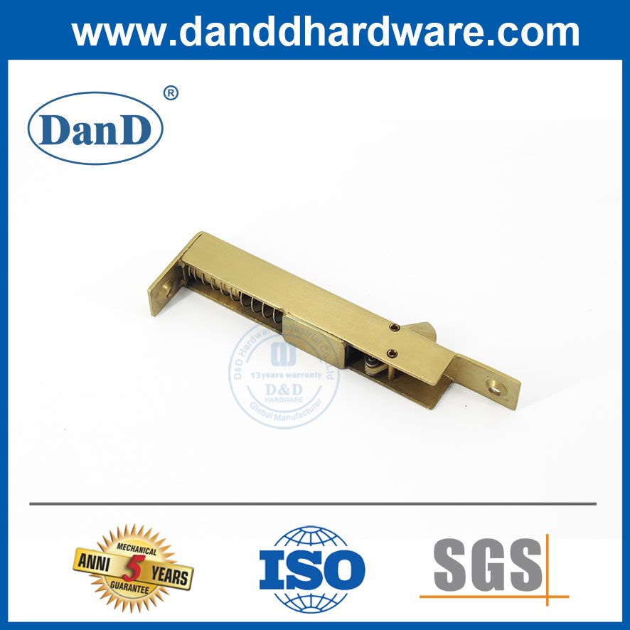 SUS304 GOLD FRING Seitwärts automatische Türschraubenschloss für öffentliche Ausstiegseinträge-DDB023