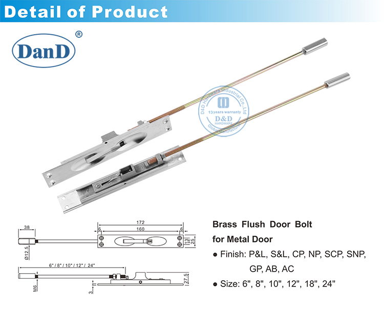 Solid Messing versteckte T&uuml;rschraube