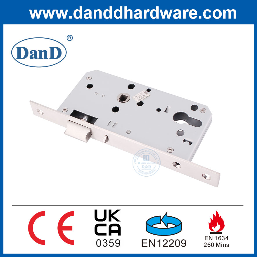 CE-Zertifikat EN1670 Mortise Lock Hardware Night Latch Lock-DDML014-5572