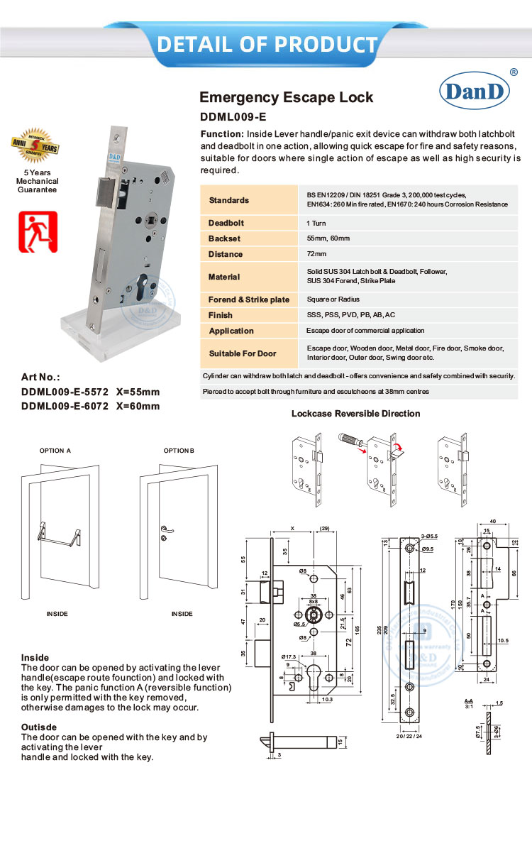 Notfall -Fluchtschloss