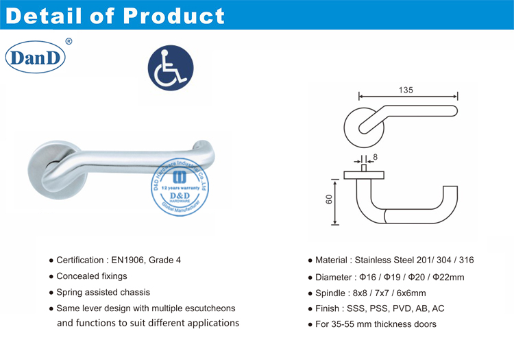 Mutise-Griffe-D und D-Hardware