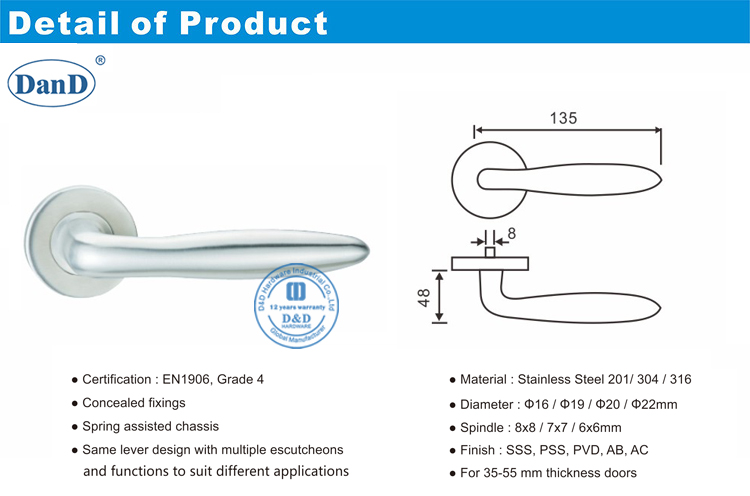 Outdoor-T&uuml;rgriffe-D und D-Hardware