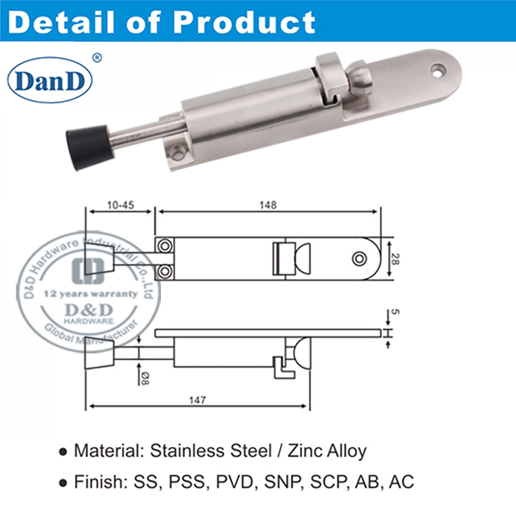 Federt&uuml;r Stopp-D- und D-Hardware
