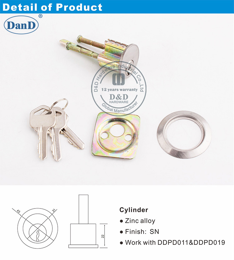 Zylinderarbeit mit Latch-Platte-D und D-Hardware