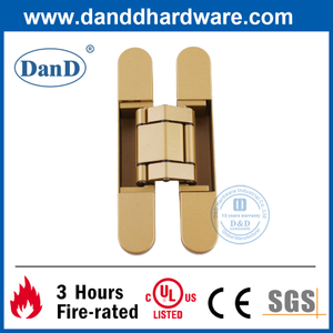 Zinklegierung golden gestrichene 3D-Einstellung versteckter Türscharnier-DDch008-G40