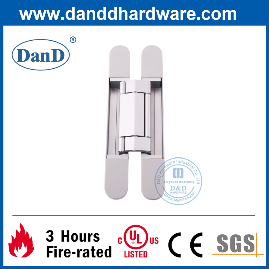 Hochleistungs-Zinklegierung 3D Unsichtbares Türscharnier für externe Tür-DDCH008-G120