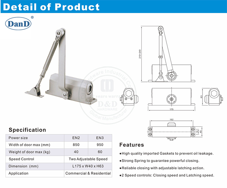 Kommerzielle T&uuml;r n&auml;her und d Hardware