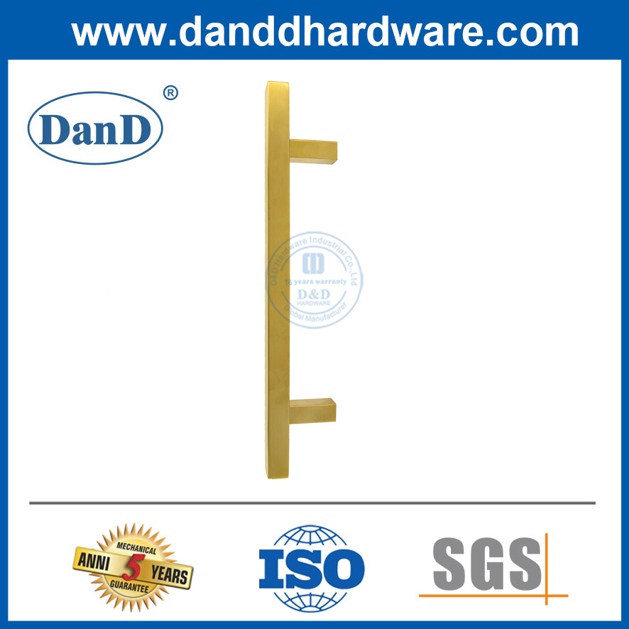 Goldene Tür ziehen Griffe Edelstahl Glastür Grifftypen Hersteller-DDPH033