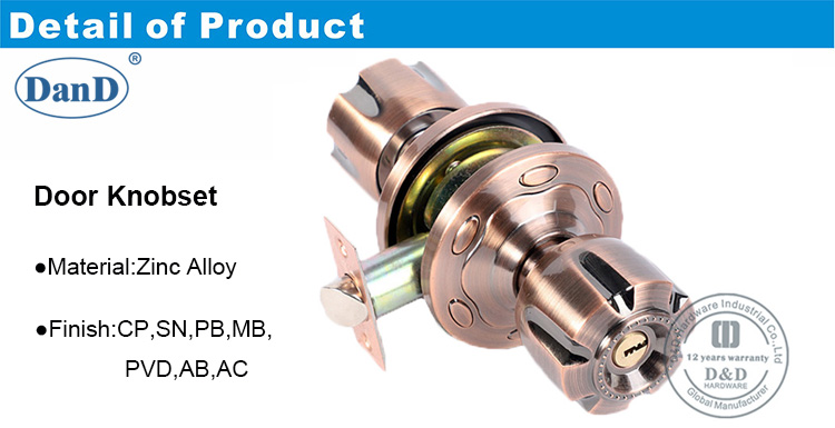 Durchgang r&ouml;hrenf&ouml;rmig knobset-ddlk052-d und d-Hardware