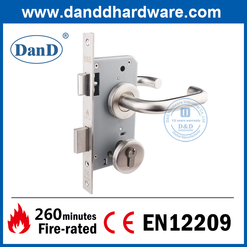 BS EN12209 Edelstahl 304 Euro Fire-bewertetem Stürtetür lock-ddml009 