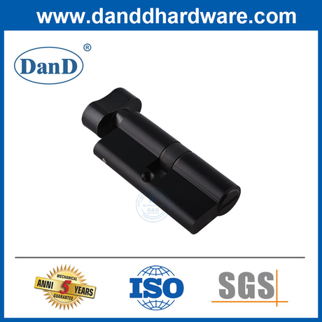 Matte schwarze beste Badezimmer-Türschlosszylindertypen für Euro-DDLC007-70mm-MB