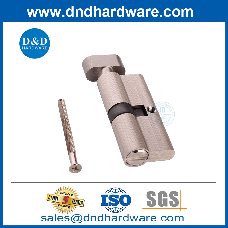 Satin-Nickel-Badezimmer-Waschraumtypen von Zylinderschlössern-DDLC007-70 mm-SN