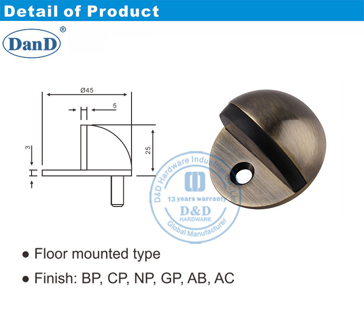 T&uuml;rstopper antike Messing