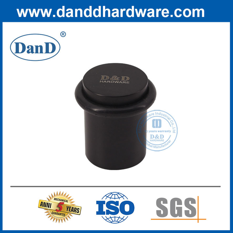 Edelstahlboden mit schwarzem Gummi-Tür Stopp-DDDS011