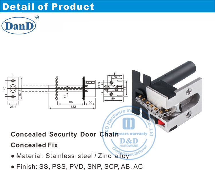 Kettenschloss an der T&uuml;r