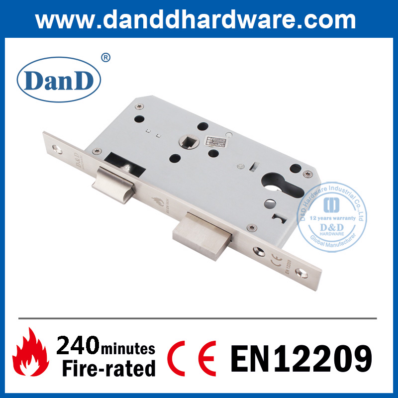 CE EN12209 SUS304 EURO FIRE bewertet Lace Schärpentür Lock-DDML009 