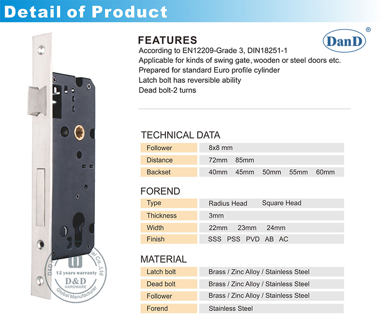 Mutise Lock-D und D Hardware