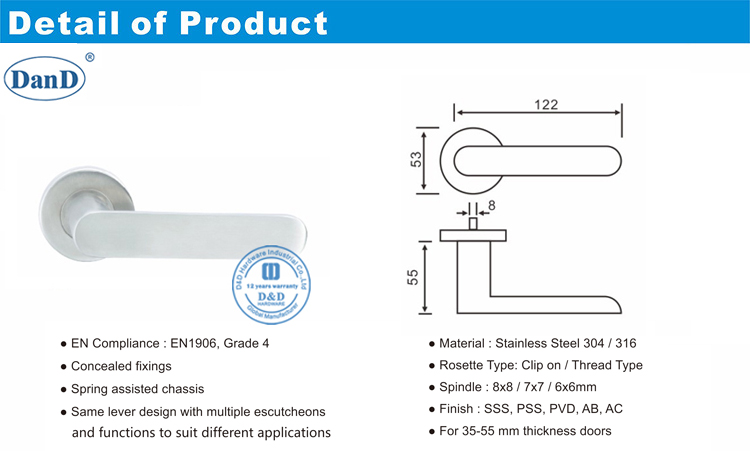 Metallt&uuml;rgriff-D und D-Hardware