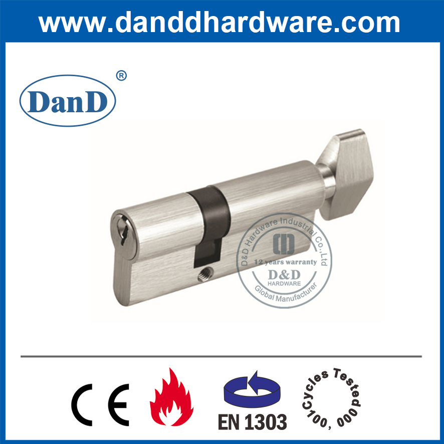 CE EN1303 Messing Mortice Door Lock Single Core Zylinder mit Turn-DDLC002
